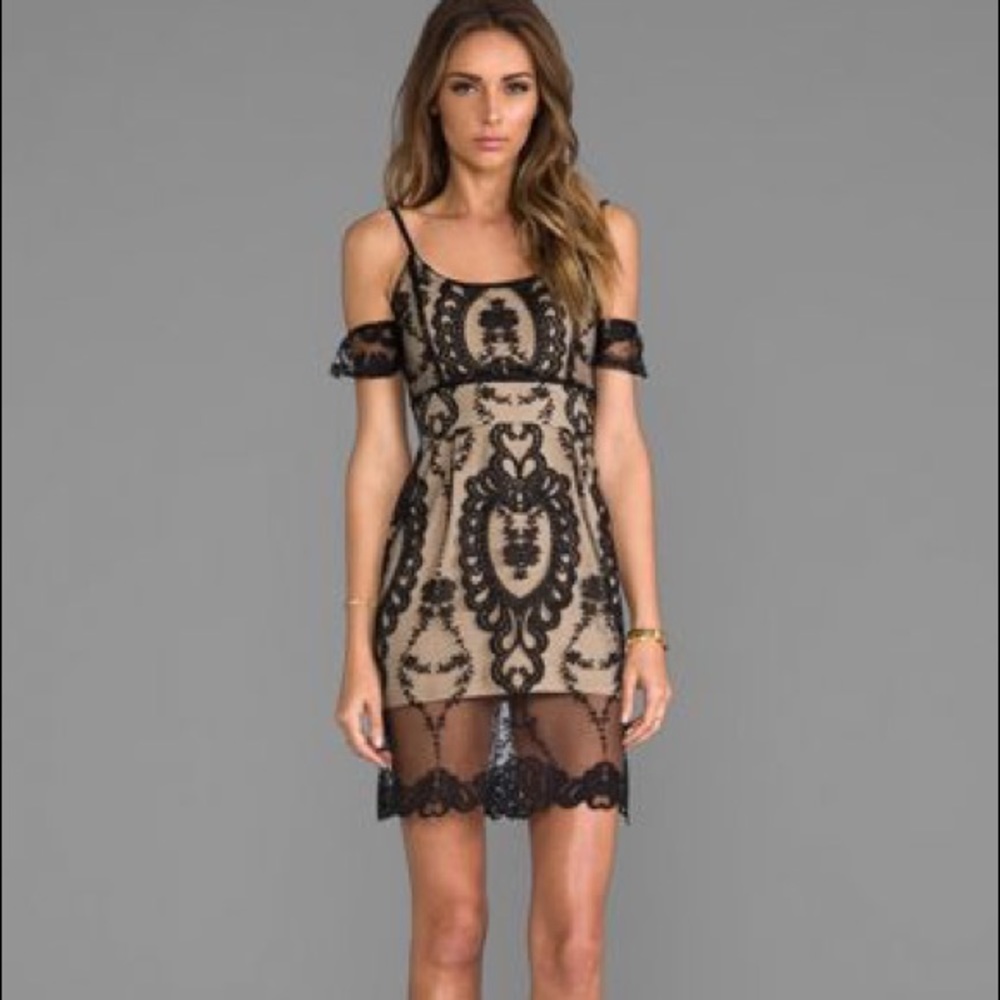 For Love and Lemons Vienna off the shoulder dress